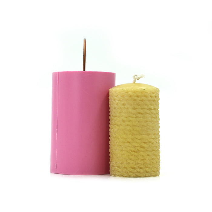 Busy Bee | Rope Pillar Candle Mold |3"