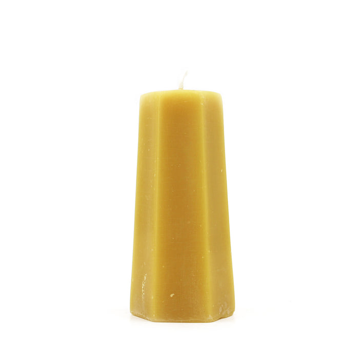 The Candle Works |Tapered Hexagon | Pure Beeswax Candle