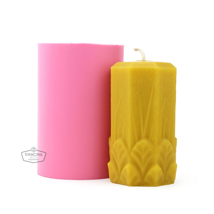 Busy Bee | Garden Leaves Pillar Mold | 2.5"x4.3"