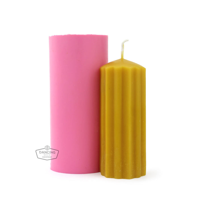 Busy Bee | Starburst Pillar Candle Mold | 2" x 5"