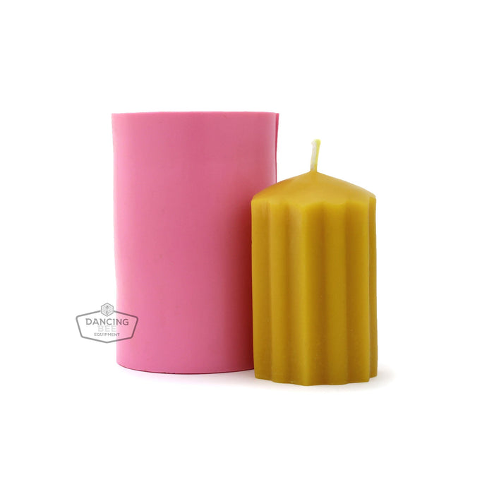 Busy Bee | Starburst Pillar Candle Mold | 2" x 3"
