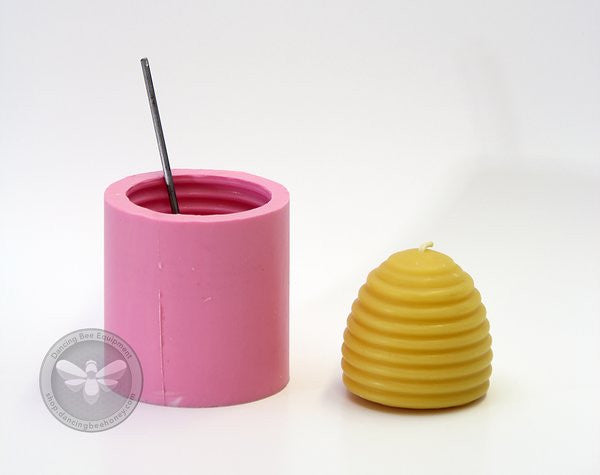 Busy Bee | Beehive Skep Candle Mold | 2.5" x 2.5"