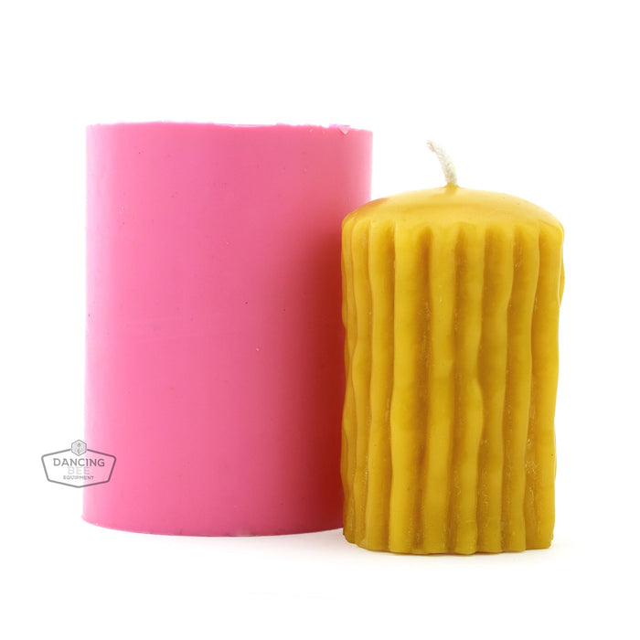 Busy Bee | Rustic Pillar Candle Mold | 2.8" x 5"