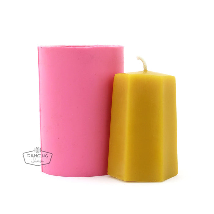 Busy Bee | Tapered Hexagon Candle Mold | 2" x 3"