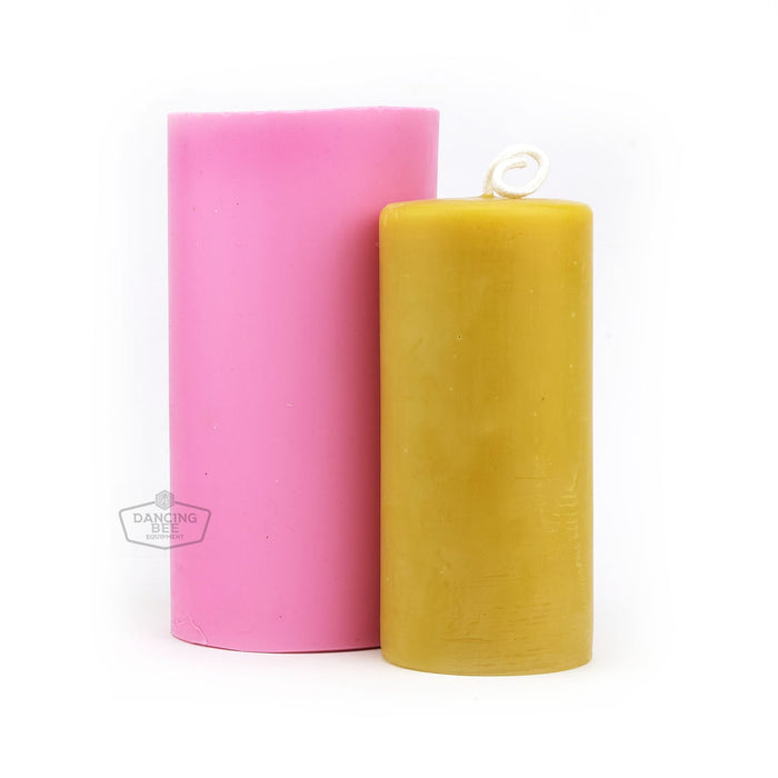 Busy Bee | Smooth Pillar Candle Mold | 2.6" x 5.75"