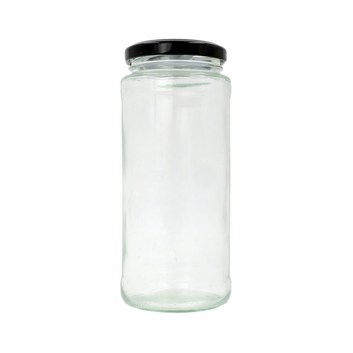 Glass Tall Cylinder Jar | 375 ml