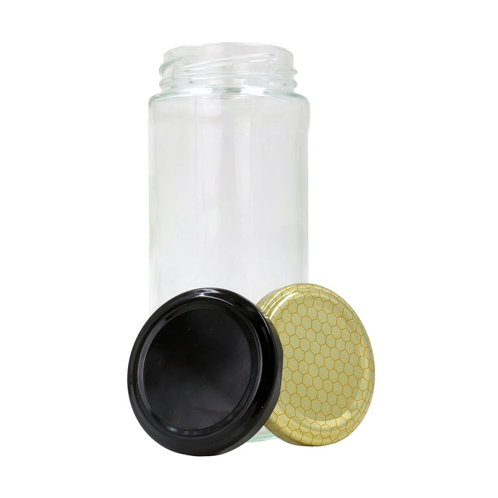 Glass Tall Cylinder Jar | 375 ml