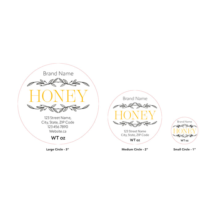 Design 1 | Custom Honey Labels