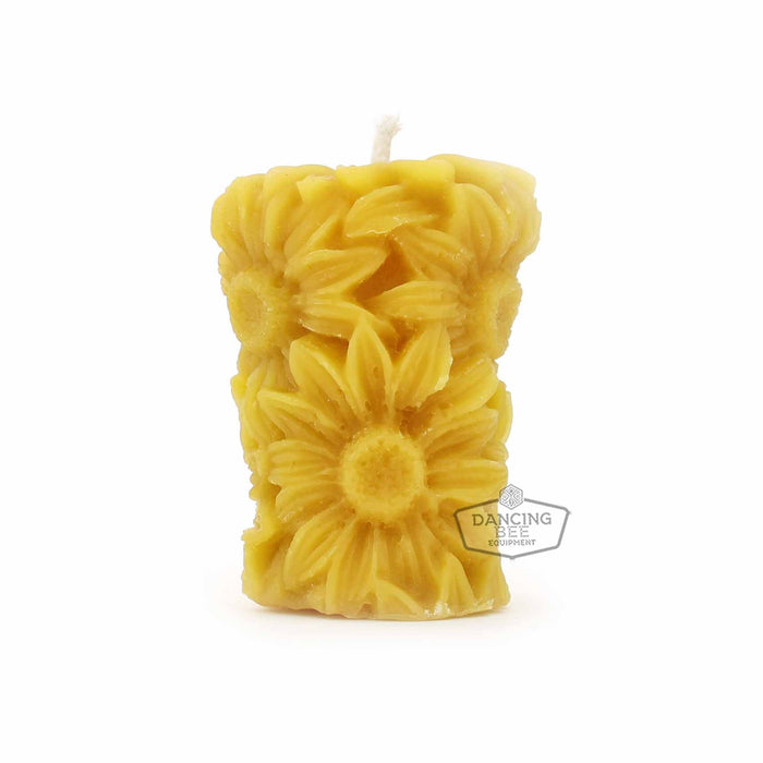 The Bee Works | Pure Beeswax | Flower Votive Candle