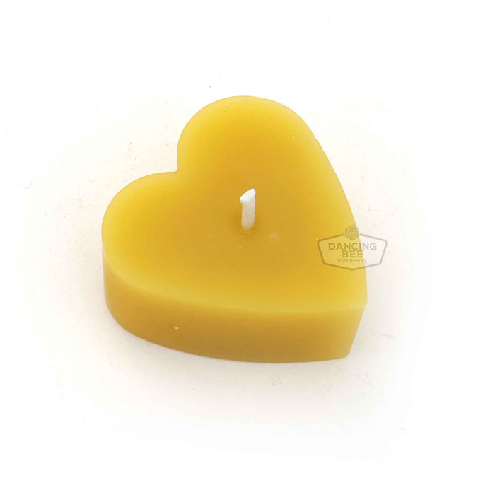 The Bee Works | Heart Shaped Pure Beeswax Tea Light Candle