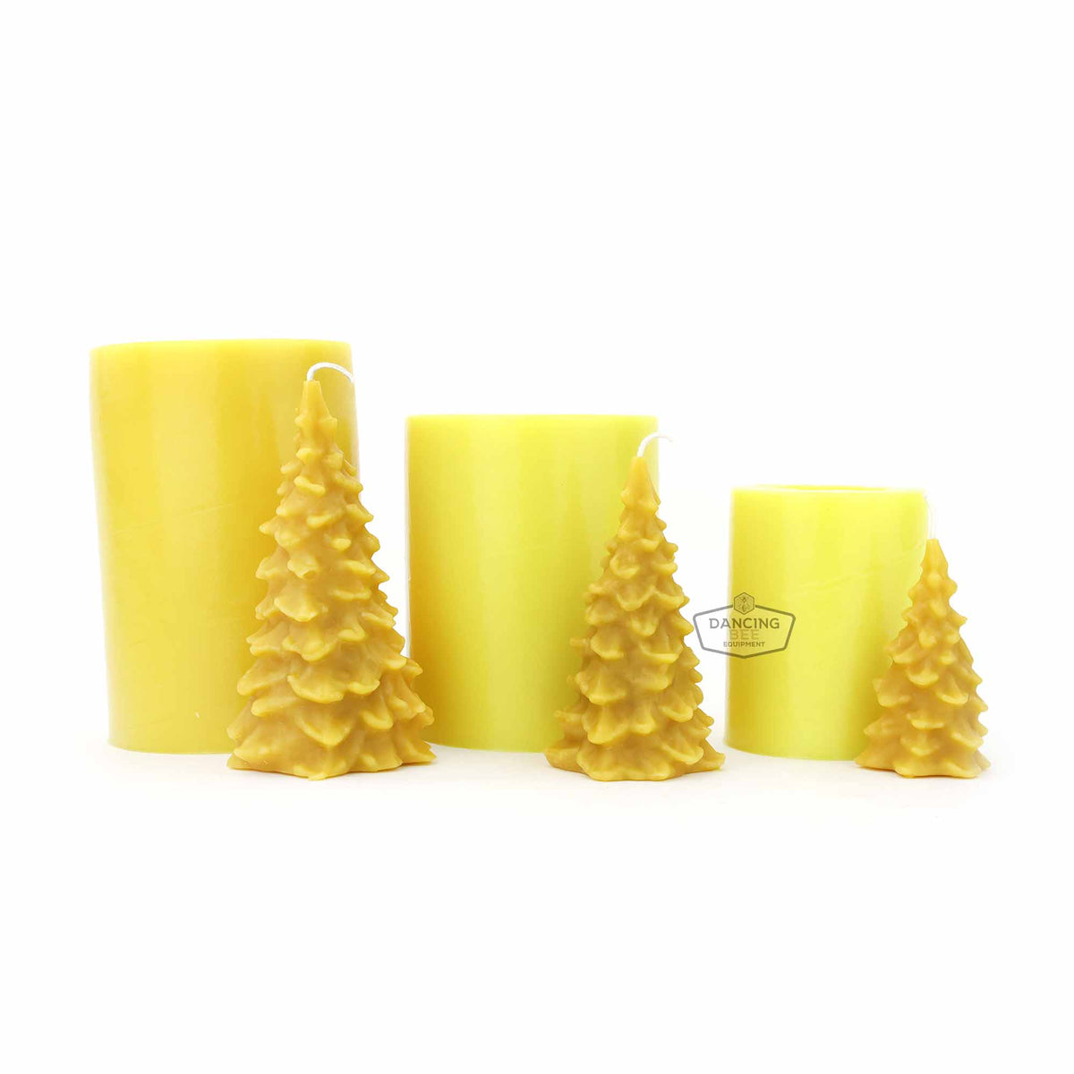 Christmas Tree Candle Mould Set of 3 Candle Flex® Dancing Bee