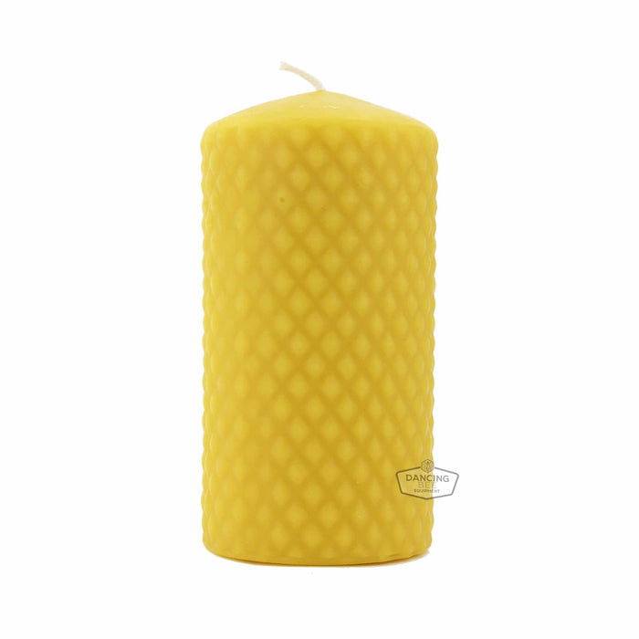 The Candle Works | Diamond Pillar Candle | 2.75" x 5"