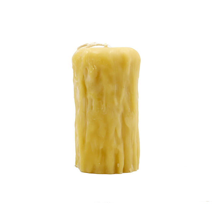 The Candle Works | Rustic Pillar Large | Pure Beeswax Candle