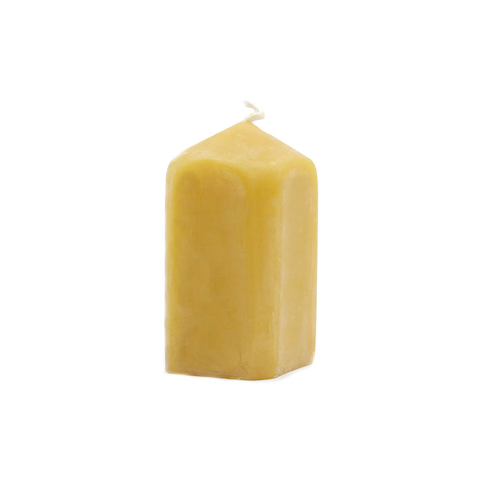 The Candle Works | Square Pillar Small | Pure Beeswax Candle