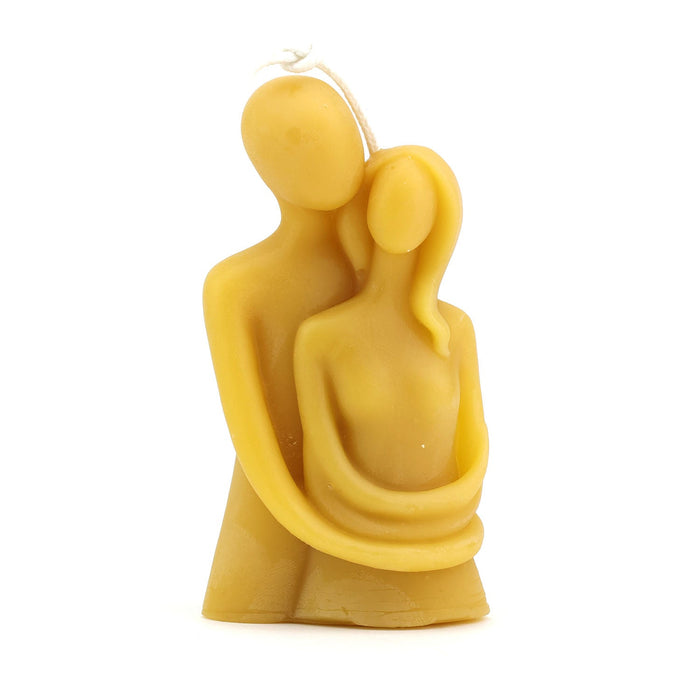 The Candle Works | Hugging Couple Beeswax Candle