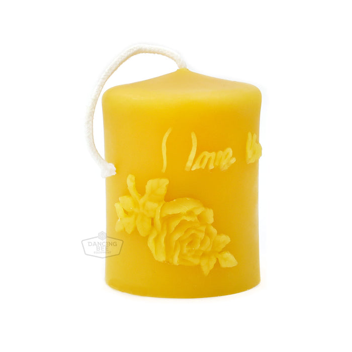 Lyson | "I Love You" Pillar Candle Mold | FS440