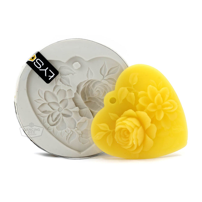 Lyson | Heart With Flowers Pendant Mould | FS450